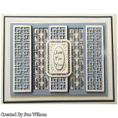 Sue Wilson Craft Dies Striplet Collection Petite Striplet Tiled Squares | Set of 2