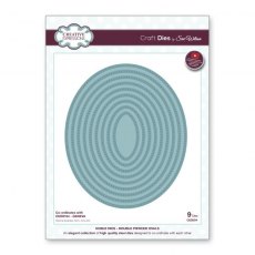 Sue Wilson Craft Dies Noble Collection Double Pierced Ovals | Set of 9