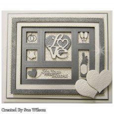 Sue Wilson Craft Dies Shadow Box Collection Wedding | Set of 15