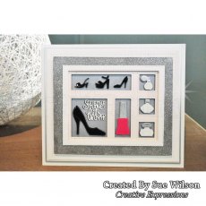 Sue Wilson Craft Dies Shadow Box Collection Retail Therapy | Set of 14