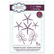 Sue Wilson Craft Dies Finishing Touches Collection Beaded Starflower | Set of 6