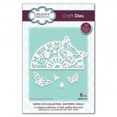 Creative Expressions Craft Dies Paper Cuts Collection Butterfly Circle