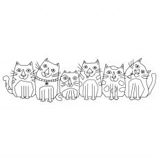 Woodware Clear Stamps Les Chats