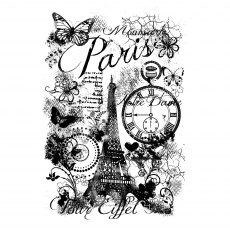 Woodware Clear Stamps Paris Collage