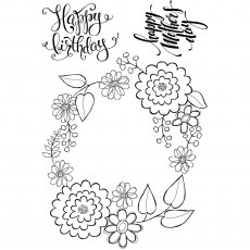Woodware Clear Stamps Posy Ring