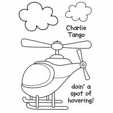 Woodware Clear Stamps Charlie Tango | Set of 5