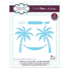 Sue Wilson Craft Dies Tropical Collection Island Paradise | Set of 6