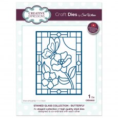 Sue Wilson Craft Dies Stained Glass Collection Butterfly