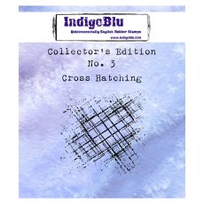 IndigoBlu A7 Rubber Mounted Stamp Collector's Edition No 3 - Cross Hatching