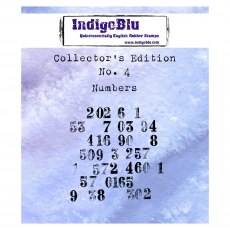 IndigoBlu A7 Rubber Mounted Stamp Collector's Edition No 4 - Numbers