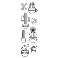 Woodware Clear Stamps Succulents | Set of 8