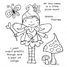 Woodware Clear Stamps Garden Fairy | Set of 6