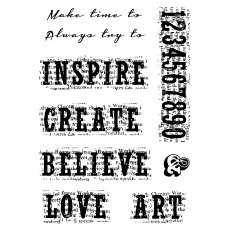 Woodware Clear Stamps Vintage Inspiration | Set of 8