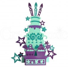 Creative Expressions Craft Dies Paper Cuts 3D Collection Party Cakes | Set of 8