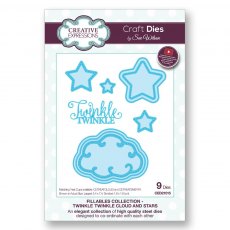 Sue Wilson Craft Dies Fillables Collection Twinkle, Twinkle Cloud & Stars | Set of 9