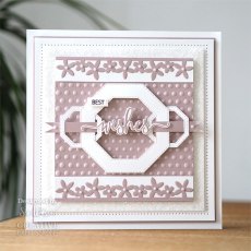 Sue Wilson Craft Dies Noble Collection Double Stitched Hexagon | Set of 12