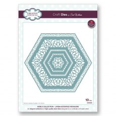 Sue Wilson Craft Dies Noble Collection Lavish Accented Hexagons | Set of 10
