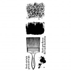 Woodware Clear Stamps Creative Paintbrush | Set of 6