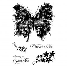 Woodware Clear Stamps Butterfly Sparkle | Set of 5