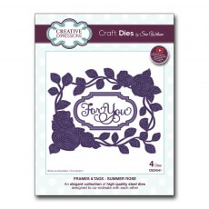 Sue Wilson Craft Dies Frames and Tags Collection Summer Rose | Set of 4