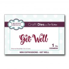 Sue Wilson Craft Dies Mini Expressions Collection Get Well