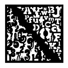 Woodware Stencil Numbers & Letters | 6 x 6 inch