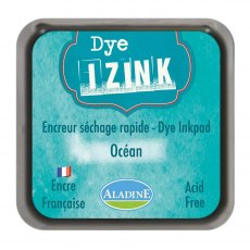 Aladine Izink Dye Ink Pad Ocean | 5cm x 5cm
