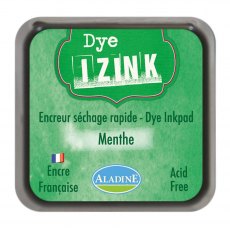 Aladine Izink Dye Ink Pad Mint | 5cm x 5cm