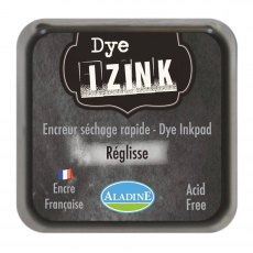 Aladine Izink Dye Ink Pad Liquorice | 5cm x 5cm