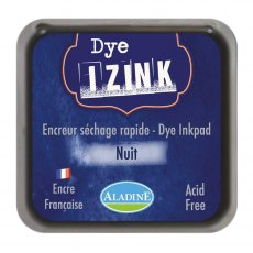 Aladine Izink Dye Ink Pad Night | 5cm x 5cm