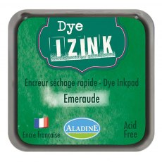 Aladine Izink Dye Ink Pad Emerald | 5cm x 5cm