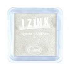 Aladine Izink Pigment Ink Pad White | 5cm x 5cm