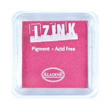 Aladine Izink Pigment Ink Pad Fluorescent Pink | 5cm x 5cm