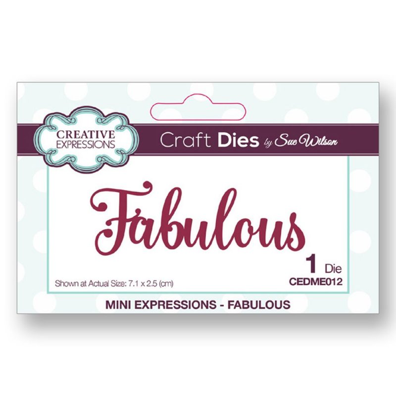 Sue Wilson Sue Wilson Craft Dies Mini Expressions Collection Fabulous