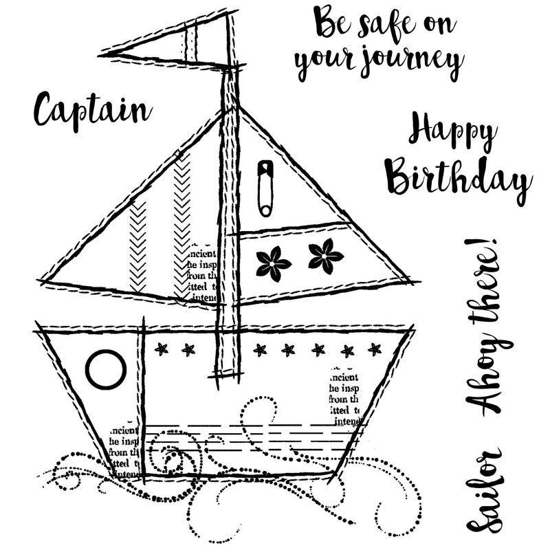 Woodware Woodware Clear Stamps Sailboat | Set of 6