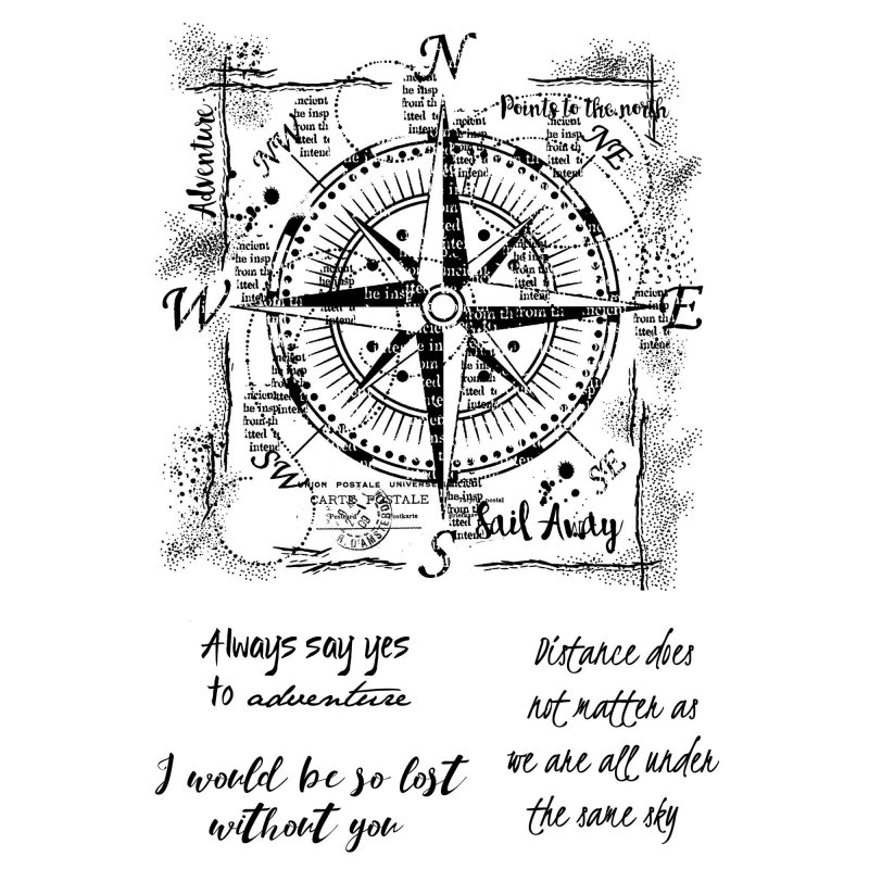 Woodware Woodware Clear Stamps Compass | Set of 4