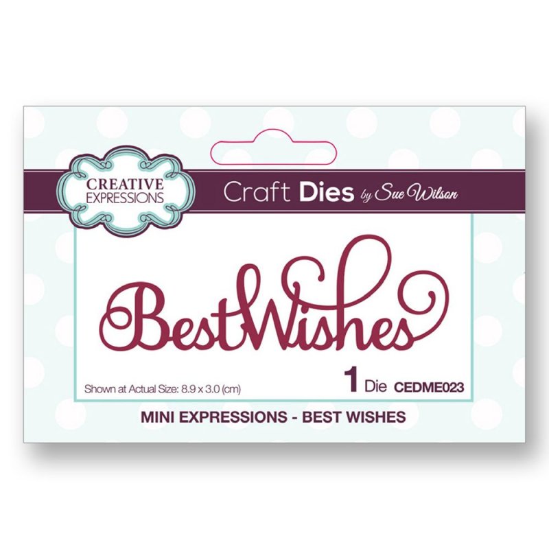 Sue Wilson Sue Wilson Craft Dies Mini Expressions Collection Best Wishes