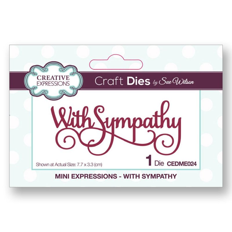 Sue Wilson Sue Wilson Craft Dies Mini Expressions Collection With Sympathy