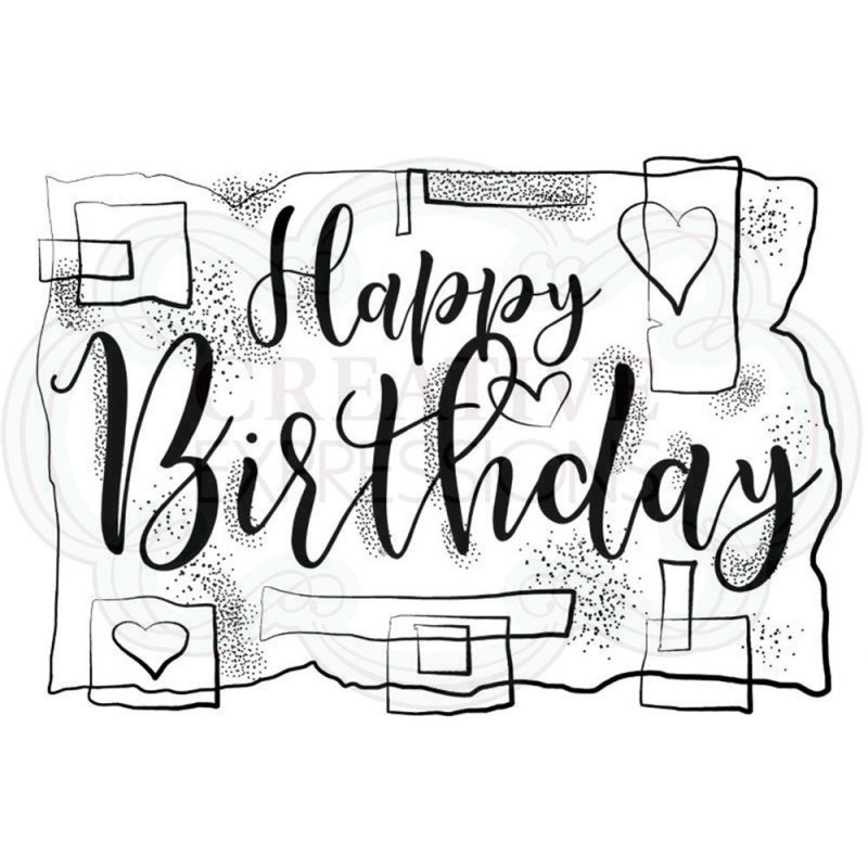 Woodware Woodware Clear Stamps Birthday Strips