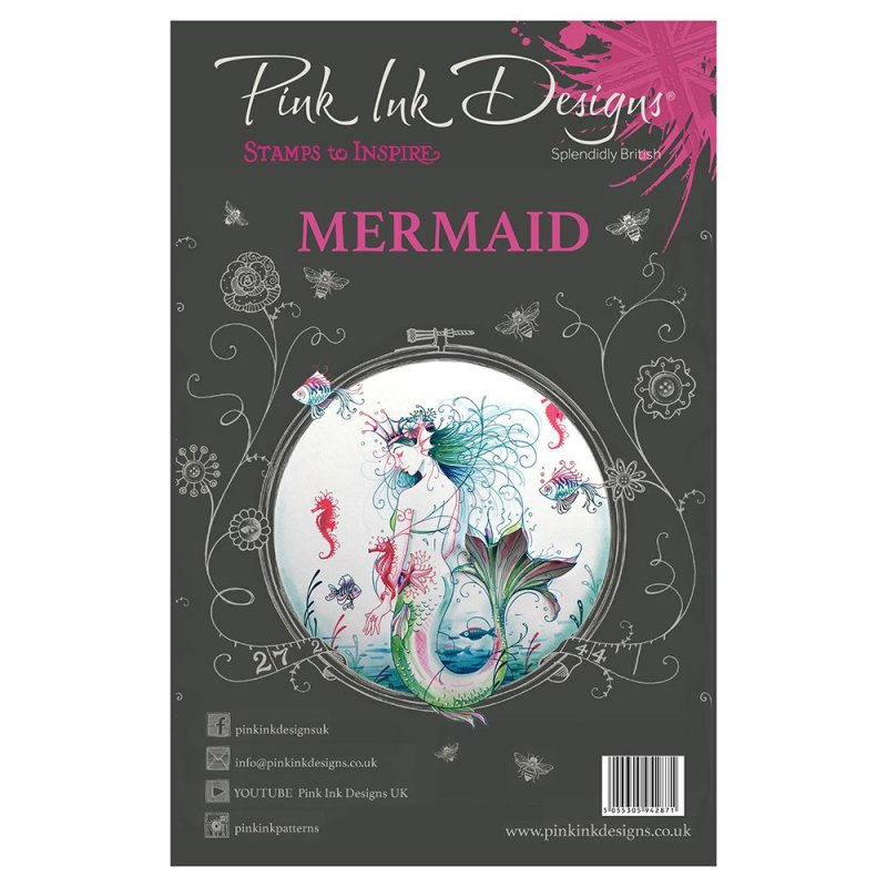 Pink Ink Designs Pink Ink Designs Clear Stamp Mermaid | Set of 8