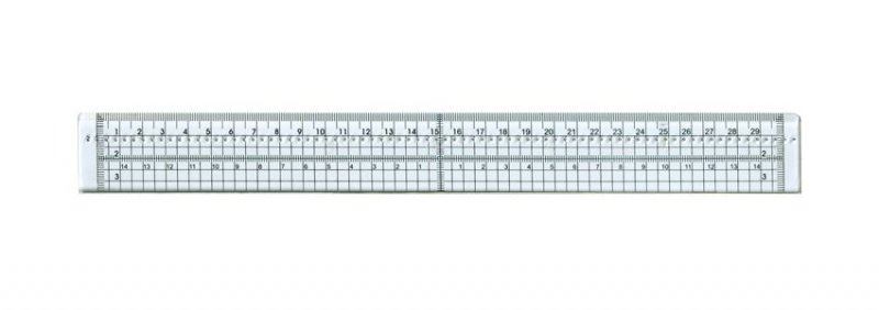 Crafts Too Metal Edge Craft Ruler with Stitch Holes | 30cm