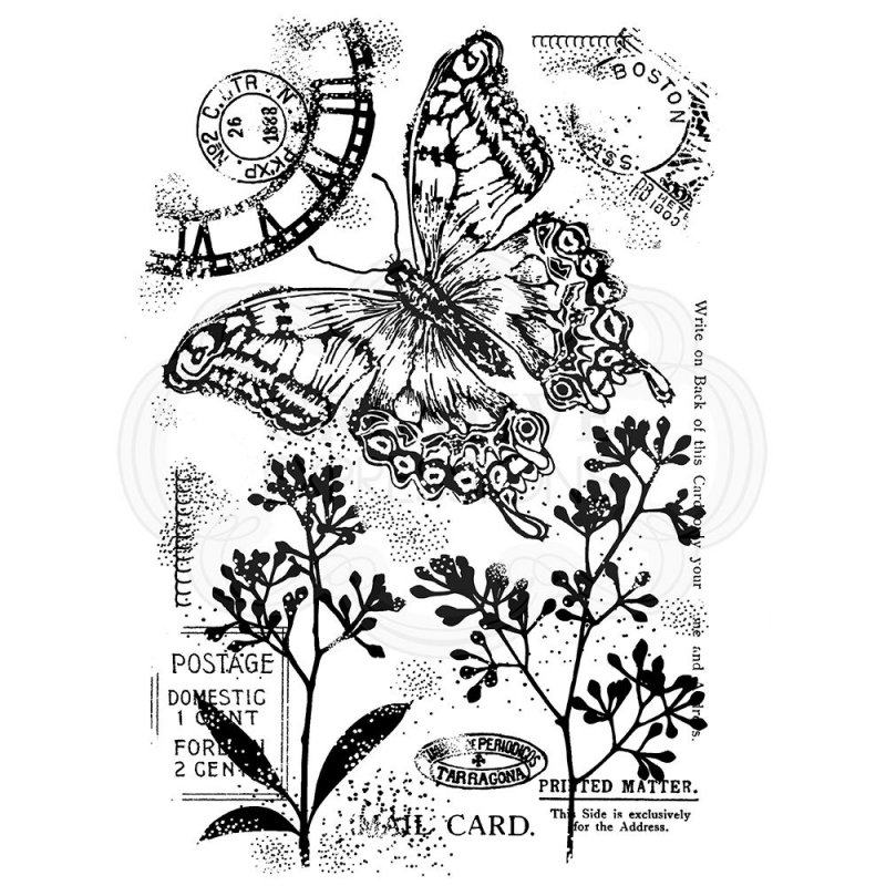 Woodware Woodware Clear Stamps  Vintage Swallowtail