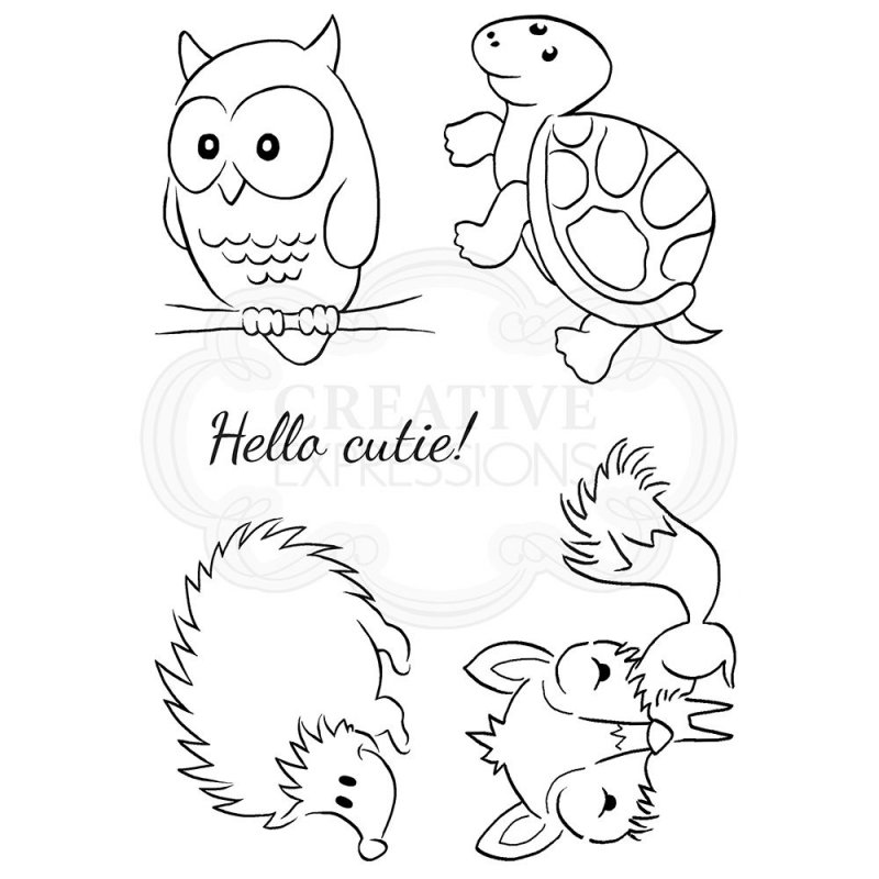 Woodware Woodware Clear Stamps Cheeky Critters | Set of 5