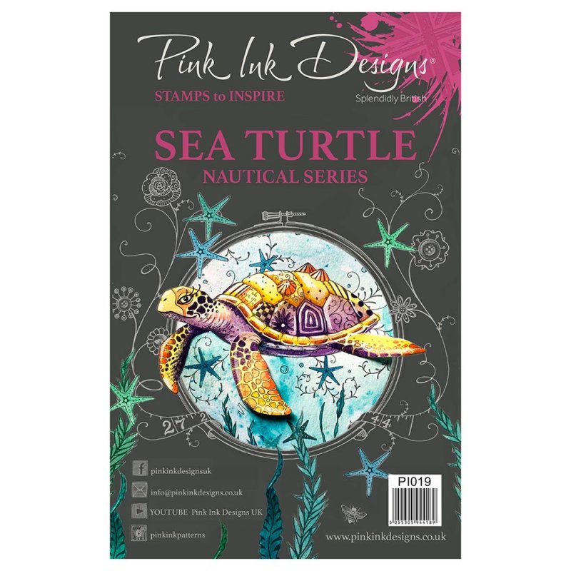 Pink Ink Designs Pink Ink Designs Clear Stamp Sea Turtle | Set of 10
