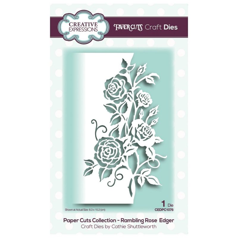 Paper Cuts Creative Expressions Craft Dies Paper Cuts Collection Rambling Rose Edger