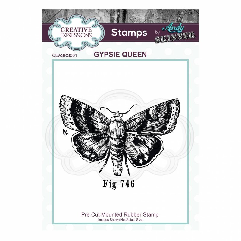 Andy Skinner Creative Expressions Pre Cut Rubber Stamp by Andy Skinner Gypsie Queen