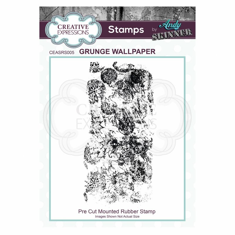 Andy Skinner Creative Expressions Pre Cut Rubber Stamp by Andy Skinner Grunge Wallpaper
