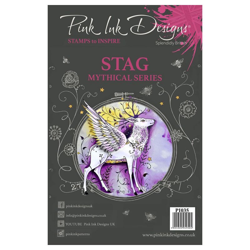 Pink Ink Designs Pink Ink Designs Clear Stamp Stag | Set of 7
