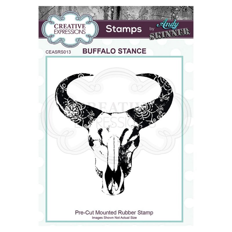 Andy Skinner Creative Expressions Pre Cut Rubber Stamp by Andy Skinner Buffalo Stance