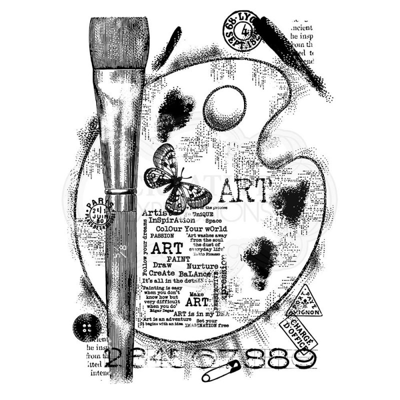 Woodware Woodware Clear Stamps Art Palette